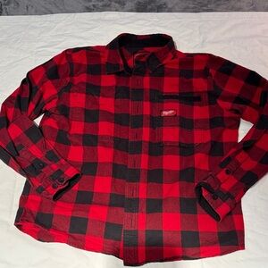 Milwaukee gridiron Red and Black Plaid Shirt